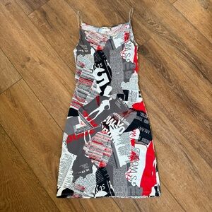 90’s vintage newspaper dress